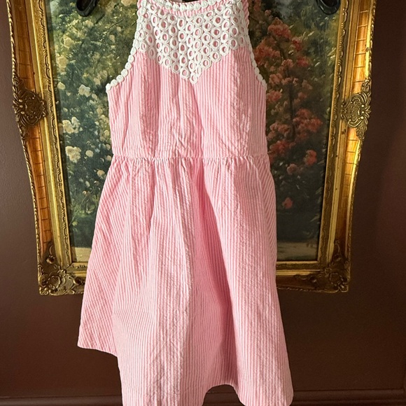 Lilly Pulitzer Other - Lilly Pulitzer Pink and White Kids Formal Dress